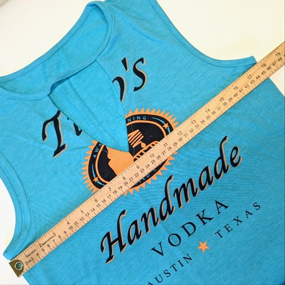 Tito's Handmade Vodka - Austin, Texas Sleeveless Top Turquoise Cyan - Picture 4 of 5